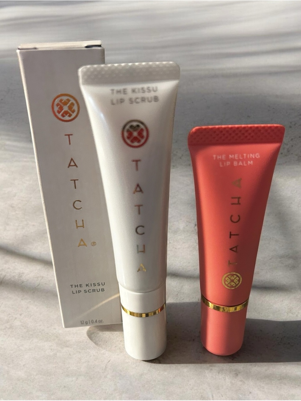 Tatcha Lip Balm & Kissu Lip Scrub Duo new